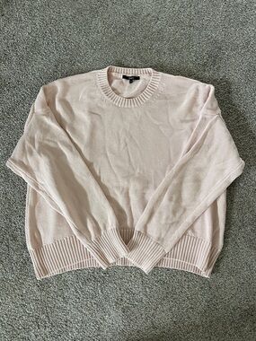 Light Pink Crewneck Sweater - Quince